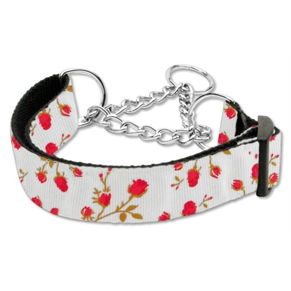 Unconditional Love Roses Nylon Ribbon Collar Martingale Large Red UN805109
